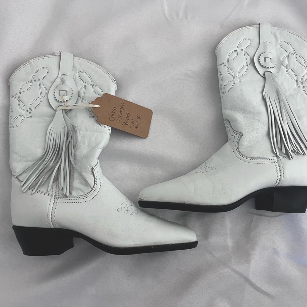 White Corral boots